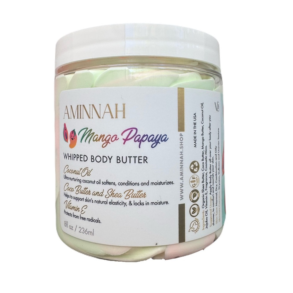 Aminnah Mango Papaya Whipped Body Butter